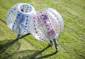 Bubble voetbal huren